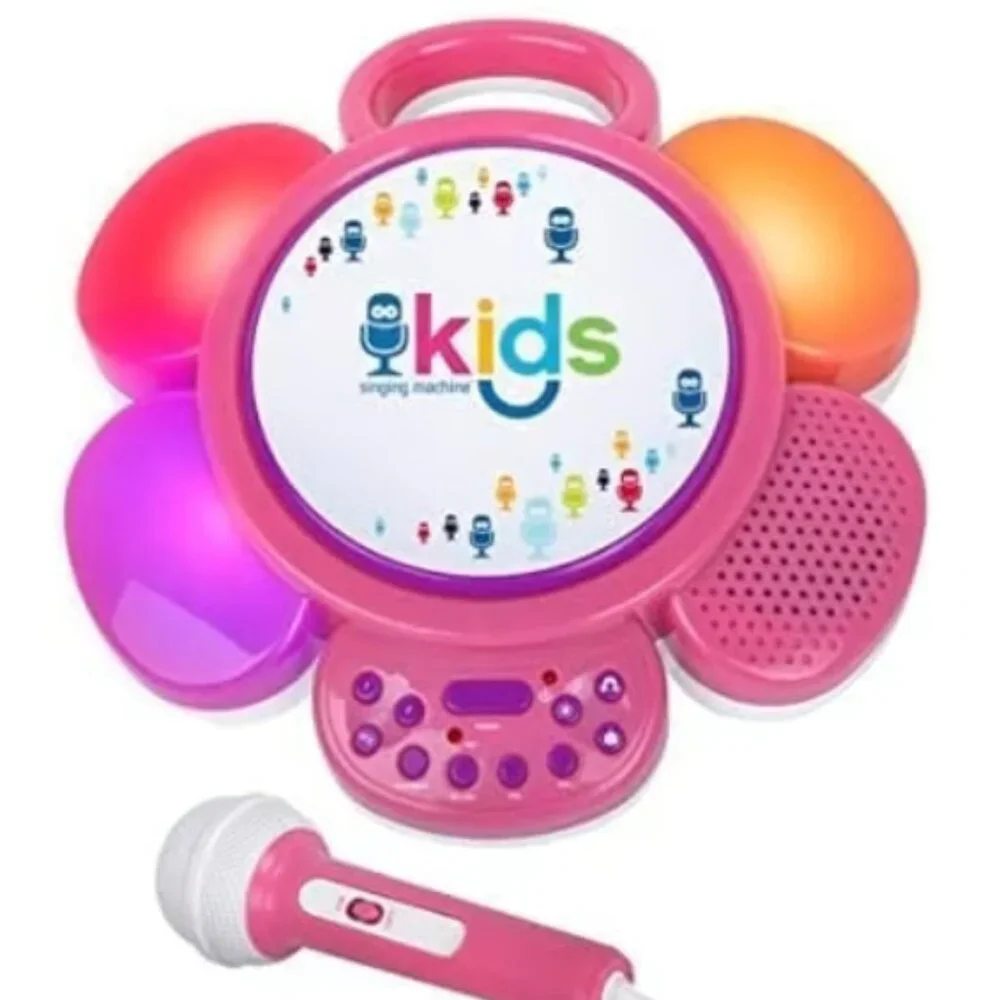 Singing Machine Kids Portable Sing Along Speaker with Pre-Recorded Songs